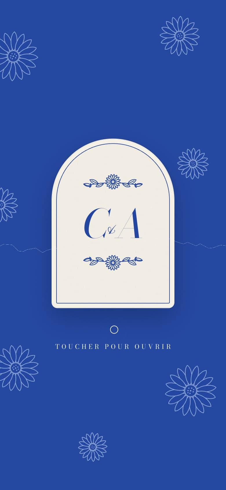 Couverture du faire-part Marguerite, avant ouverture