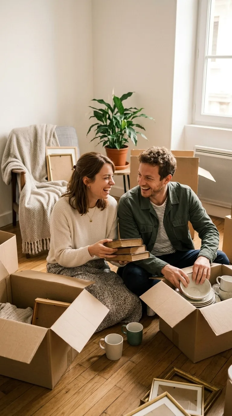 Léa et Matteo dans leur premier appartement